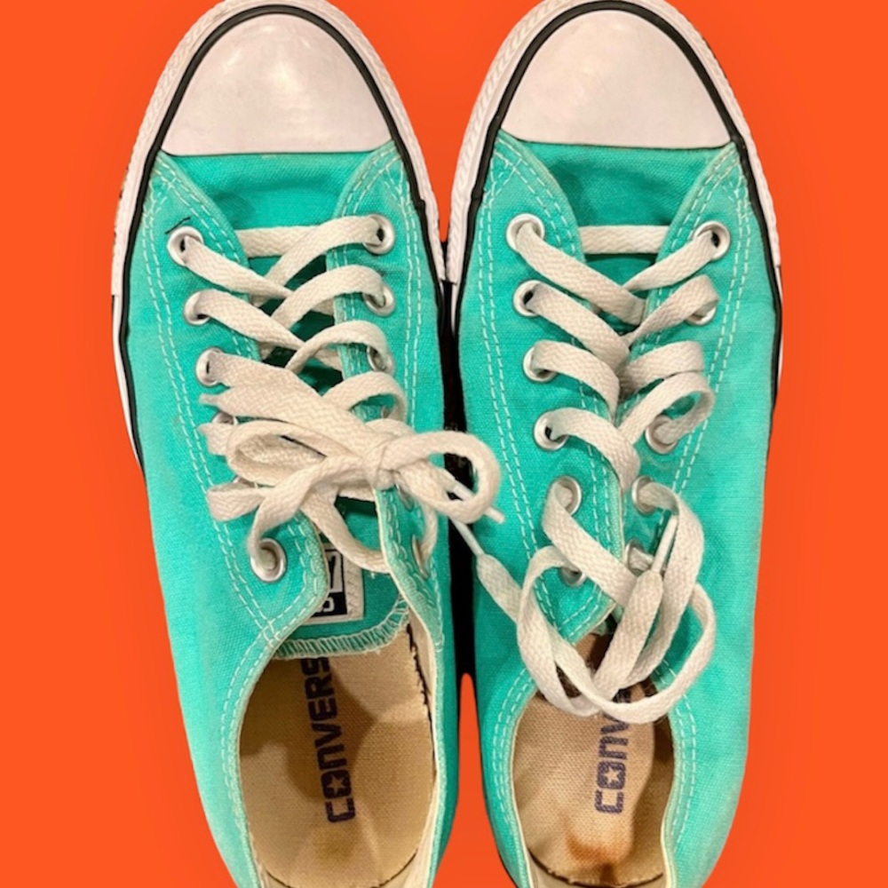 CONVERSE Chuck Taylor All Star Teal Low Top Womens Shoes
